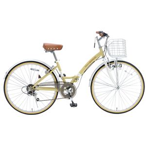 MYPALLAS（マイパラス） 折りたたみ自転車 M-505 26インチ 6段変速 ナチュラル