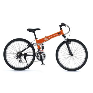 LAND ROVER（ランドローバー） 折り畳み自転車 AL-FDB268 W-sus 26インチ オレンジ 【マウンテンバイク】