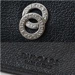 BVLGARI(ブルガリ) 鹿革製 カードホルダー 25327/RED×SILVER