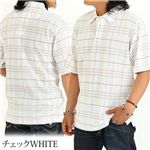 BURBERRY GOLF　メンズポロシャツ チェックWHITE MP174 #11225821 L