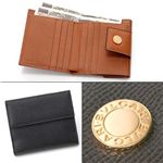 BVLGARI(ブルガリ) Wホック財布 20201/Black