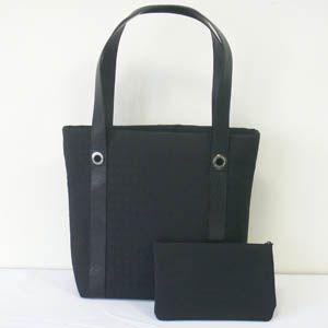 BVLGARI(ブルガリ)  #22284 Agatha BagShopping Shouldercarry Medium Fabric Black/P.