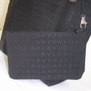 BVLGARI(ブルガリ)  #22284 Agatha BagShopping Shouldercarry Medium Fabric Black/P.