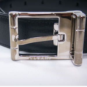 BVLGARI(�u���K��)  #22205  Man Belt Printed Calf Black/P