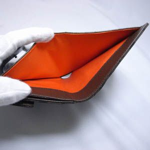 BVLGARI(ブルガリ)　#22596 W. Wallet  2 Folds Lettere chocolate/Pigskin Brown Dark/P