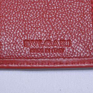 BVLGARI(ブルガリ) #25244 Keyholder small Goat leather red/calf leather red/P