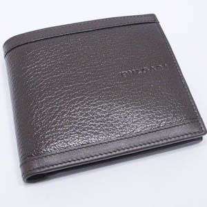 BVLGARI(�֥륬��)��#25296 Man wallet italian with bills separation Goat leather dark brown/calf leather dark brown