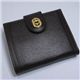 BVLGARI(uK)@#25216 Woman wallet 2 folds Goat leather dark brown/calf leather dark brown/G