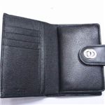 BVLGARI($B%V%k%,%j(B)$B!!(B#26238 Woman wallet 2 folds with frame Goat leather black/calf leather black/P