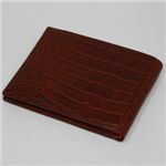y󂠂zuKiBVLGARIj20315 z Man's wallet bills & 6CC small/ brown croco. soft