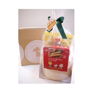 スヌーピーのコミュニケーションフードセット(チーズケーキ、ホットケーキ、さつまいもスティックケーキ)