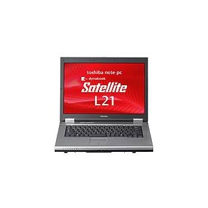 東芝　15.4型ノートパソコン　dynabook Satellite L21 220C/W(XPダウングレード）　PSL2122CW9R1G