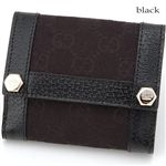 GUCCI(グッチ） GGキャンバス 折り財布154119 ブラック