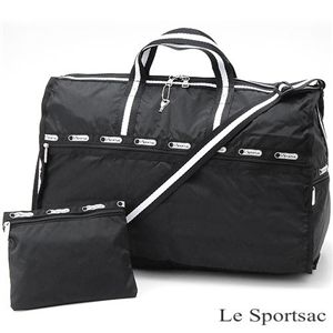 Le Sportsac(レスポートサック) ボストン 7385 ブラック×ホワイト