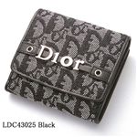 Christian Dior（クリスチャンディオール） Wホック財布 LDC43025　ブラック