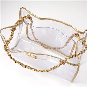 CHANEL(シャネル) シースルーバッグ A34685 ゴールド