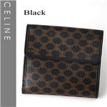 CELINE（セリーヌ） Wホック財布 102723-7 ブラック