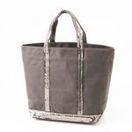 Vanessa Bruno　トートバッグ　CANVAS SPANGLE MEDIUM 998・Anthracite