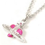 Vivienne Westwood（ヴィヴィアンウエストウッド） ネックレス Diamante Heart/Enamel Orb 207 19021 001・Pink