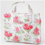 Cath Kidston(キャスキッドソン) オイルクロスキャリーオールバッグ 253864・Regal Rose White