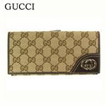 GUCCI（グッチ) GGロゴ長財布 181593 9643 BE×D.BR 