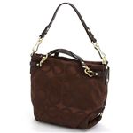 COACH(コーチ) トリプルハンドルDarkBrown