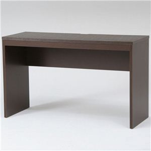 シンプルデスク/PCデスク 幅120cm×奥行45cm×高さ72.5cm DE-1245BR ブラウン