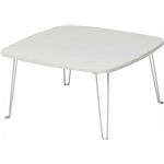 カラーテーブル/折りたたみテーブル 角60 正方形(幅60cm×奥行60cm) WH ホワイト(白)