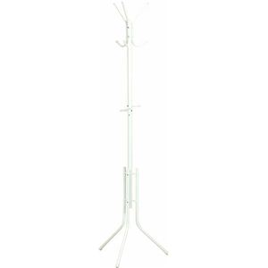 パイプポールハンガー (コートハンガー) スチール 幅51cm×奥行44cm×高さ176cm ホワイト（白）