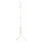 パイプポールハンガー (コートハンガー) スチール 幅51cm×奥行44cm×高さ176cm ホワイト（白）