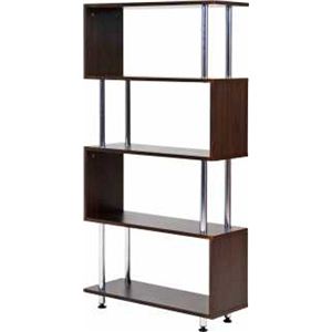 S型ラック/デザインラック 【5段】 幅81cm×奥行29.5cm SR-5BR ブラウン