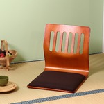 座椅子/和座いすクッション付き 木製 PY-307BS BR ブラウン