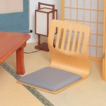 座椅子/和座いすクッション付き 木製 PY-307BS NA ナチュラル