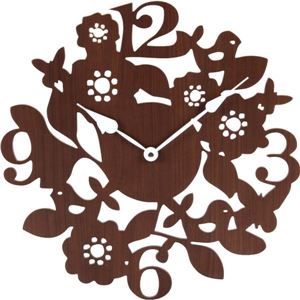 壁掛け時計 【フォレスト】 ヨーロッパ調 ブラウン ［インテリア雑貨］