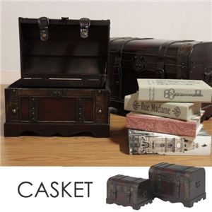 小物入れ(収納BOX)/宝箱 【ソルス】 アンティーク調 ［インテリア雑貨］