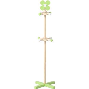 キッズポールハンガー クローバー 木製 幅37cm×奥行37cm×高さ119.6cm ［子供部屋/キッズ用家具］