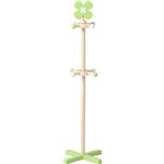 キッズポールハンガー クローバー 木製 幅37cm×奥行37cm×高さ119.6cm ［子供部屋/キッズ用家具］