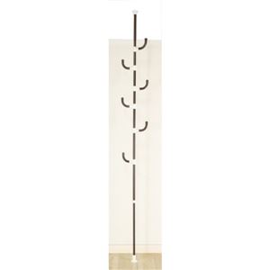 つっぱりポールハンガー スチール 幅30cm×奥行30cm×高さ216〜270cm BR ブラウン