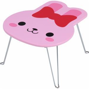 アニマルミニテーブル(サイドテーブル) 【うさぎ柄】 幅30cm×奥行34cm×高さ19.5cm
