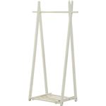 折りたたみ木製ハンガーラック 幅80cm×奥行45cm×高さ148cm WH ホワイト（白）