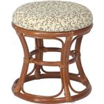 クッションスツール 木製(籐) 高さ38cm NST-01CHLB