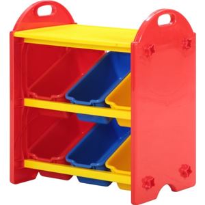 おもちゃ箱/トイボックス S 100個ブロック付き ［キッズ用品/子供部屋家具］