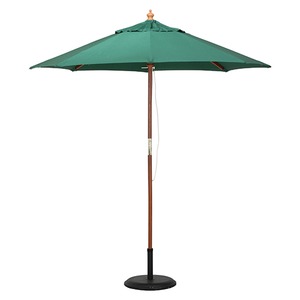 木製パラソルIIφ210 幅210cm ポリエステル/天然木 210GR グリーン（緑） ［屋外/アウトドア/ガーデニング］