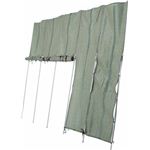 ロールアップ洋風たてす(すだれ) 幅300cm×奥行240cm LLSS300-180 GR グリーン（緑）II