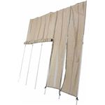 ロールアップ洋風たてす(すだれ) 幅300cm×奥行240cm LLSS300-180 BR ブラウンII