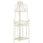 折りたたみ式3段コーナーラック 【viora】 スチール 幅33cm×奥行50cm ［室内/屋外/ガーデニング］