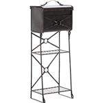 メールボックス/郵便ポスト スチールレザー スタンドタイプ BR ブラウン ［玄関/ガーデン用品］