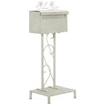 メールボックス/郵便ポスト 【viora】 スチール スタンドタイプ アンティーク調 ［玄関/ガーデン用品］