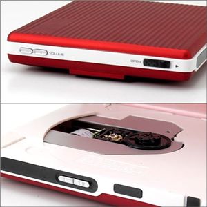 HIROTEC ポータブルDVDプレーヤー HT-810 レッド