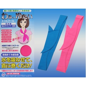 蒸発熱で冷感効果！「わぁ、冷たい」 ピンク 6枚セット